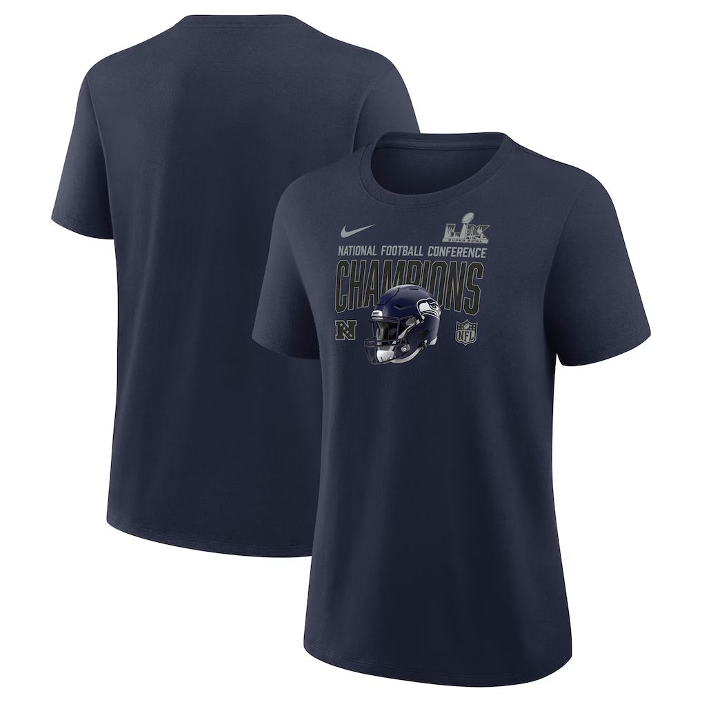 Men 2026 NFL Seattle Seahawks T-shirt blue 04